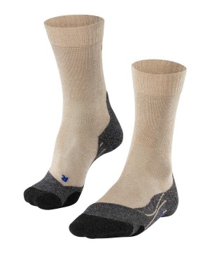 Falke TK2 Explore Cool Trekking Socks Sokken Heren Beige | LDKIUG-270