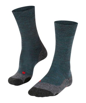Falke TK2 Explore Melange Trekking Socks Sokken Heren Groen | HYUZEX-597