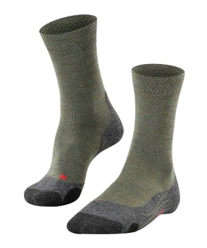Falke TK2 Explore Melange Trekking Socks Sokken Heren Groen | LVZSER-578