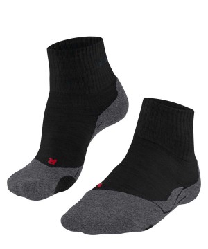 Falke TK2 Explore Short Trekking Short sock Sokken Heren Zwart | FKEQGB-987