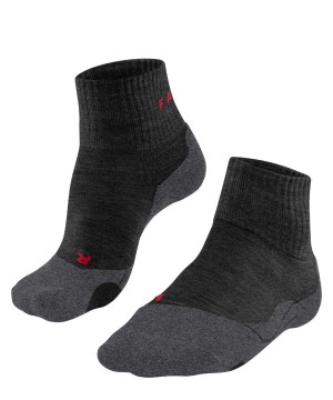 Falke TK2 Explore Short Trekking Short sock Sokken Heren Grijs | PDYAHG-869