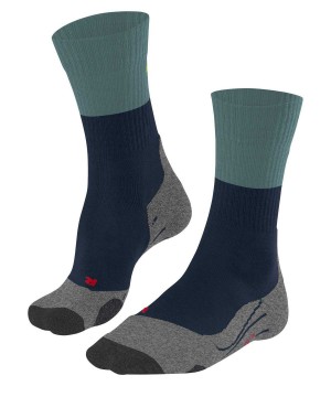 Falke TK2 Explore Trekking Socks Sokken Heren Blauw | UCYBWO-239