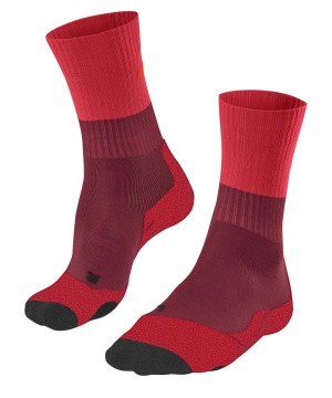 Falke TK2 Explore Trekking Socks Sports Socks Dames Rood | ITRWNE-163