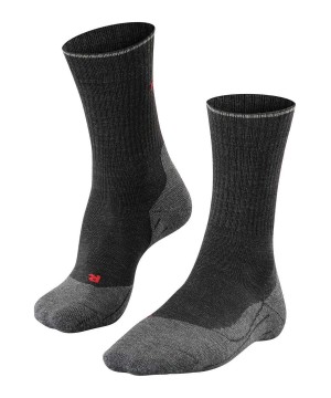 Falke TK2 Explore Wool Silk Trekking Socks Sokken Heren Grijs | AYLBKX-089