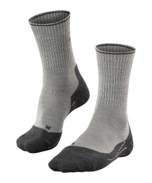 Falke TK2 Explore Wool Silk Trekking Socks Sokken Heren Grijs | MIURYA-651