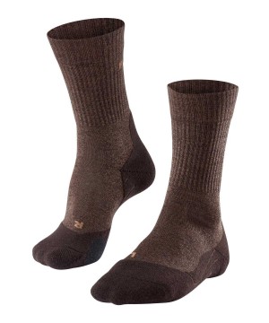 Falke TK2 Explore Wool Trekking Socks Sokken Heren Bruin | UFKMPQ-567
