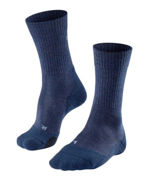 Falke TK2 Explore Wool Trekking Socks Sokken Heren Blauw | SHLQFT-602