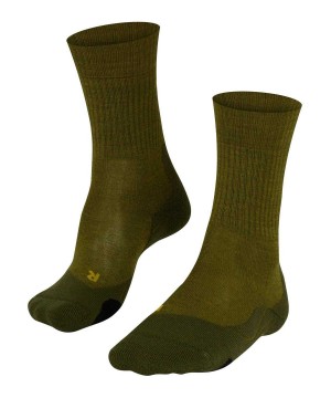 Falke TK2 Explore Wool Trekking Socks Sokken Heren Groen | CSOVRB-519