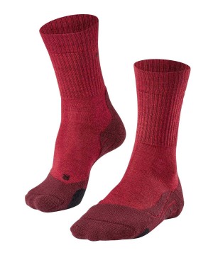 Falke TK2 Explore Wool Trekking Socks Sports Socks Dames Rood | GZWQJO-348