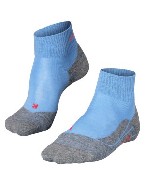 Falke TK5 Wander Short Trekking Short sock Sports Socks Dames Blauw | KPRMZU-876