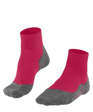 Falke TK5 Wander Short Trekking Short sock Sports Socks Dames Rood | WSFHZG-910