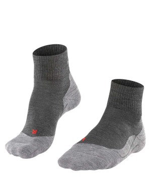 Falke TK5 Wander Short Trekking Short sock Sokken Heren Grijs | ZCFTJX-574