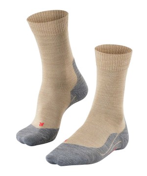 Falke TK5 Wander Trekking Socks Sokken Heren Beige | APRTZW-057