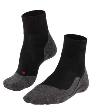 Falke TK5 Wander Wool Short Trekking Short sock Sports Socks Dames Zwart | CVJMFD-106
