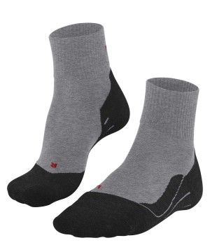 Falke TK5 Wander Wool Short Trekking Short sock Sokken Heren Grijs | XLVMZF-286