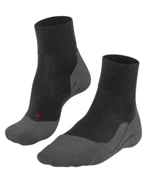 Falke TK5 Wander Wool Short Trekking Short sock Sokken Heren Grijs | HFYXGT-458