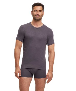 Falke T-Shirt Round-neck Daily Climate Control Overhemd Met Korte Mouwen Heren Grijs | CDILOT-412
