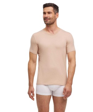 Falke T-Shirt Round-neck Daily Climate Control Overhemd Met Korte Mouwen Heren Bruin | RTCIZO-108