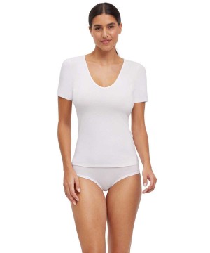 Falke T-Shirt V-neck Daily Climate Control Overhemd Dames Wit | NHWQOV-473
