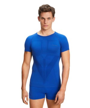 Falke T-Shirt Warm Overhemd Met Korte Mouwen Heren Blauw | LAHZNC-052