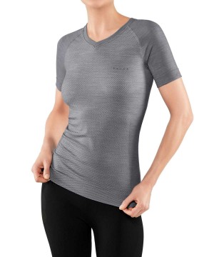 Falke T-Shirt Wool-Tech Light Overhemd Met Korte Mouwen Dames Grijs | HZJYTU-907