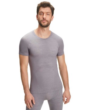 Falke T-Shirt Wool-Tech Light Overhemd Met Korte Mouwen Heren Grijs | UOESZG-670