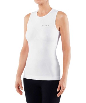 Falke Tanktop Warm Overhemd Met Korte Mouwen Dames Wit | SLVRMW-467