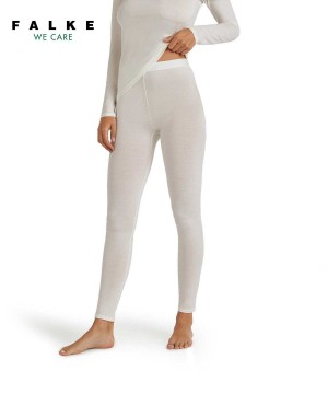Falke Tights Daily ClimaWool Tights Dames Wit | GNFTDV-743