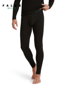 Falke Tights Daily ClimaWool Tights Heren Zwart | SMJQVF-473
