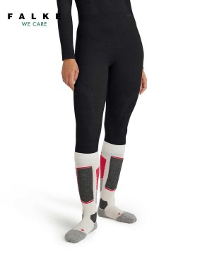 Falke Tights Wool-Tech Tights Dames Zwart | CGWAIQ-647