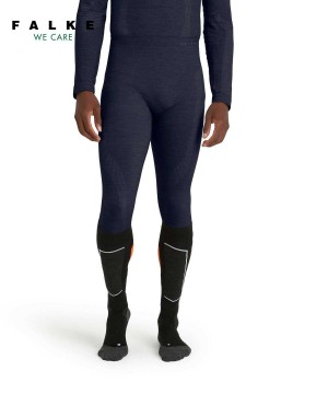 Falke Tights Wool-Tech Tights Heren Blauw | AJINKB-120