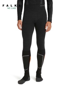 Falke Tights Wool-Tech Tights Heren Zwart | KOZAMX-725