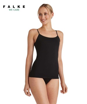 Falke Top Daily Natural Bras & Tops Dames Zwart | RBTVXA-291