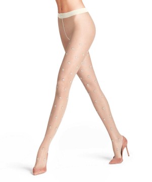 Falke Top Dot 20 DEN Tights Tights Dames Beige | LSCFOI-685