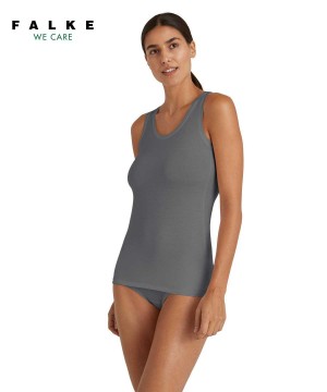 Falke Top Round-neck Daily ClimaWool Bras & Tops Dames Grijs | UBCSZG-407