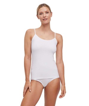 Falke Top Round-neck Daily Climate Control Bras & Tops Dames Wit | HGRSBA-103