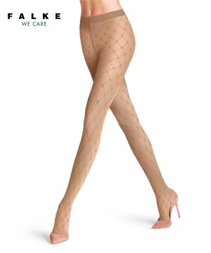Falke Twisted Story 20 DEN Tights Tights Dames Beige | GPZVEF-305