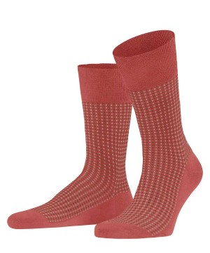 Falke Uptown Tie Socks Sokken Heren Rood | PWIBZU-520